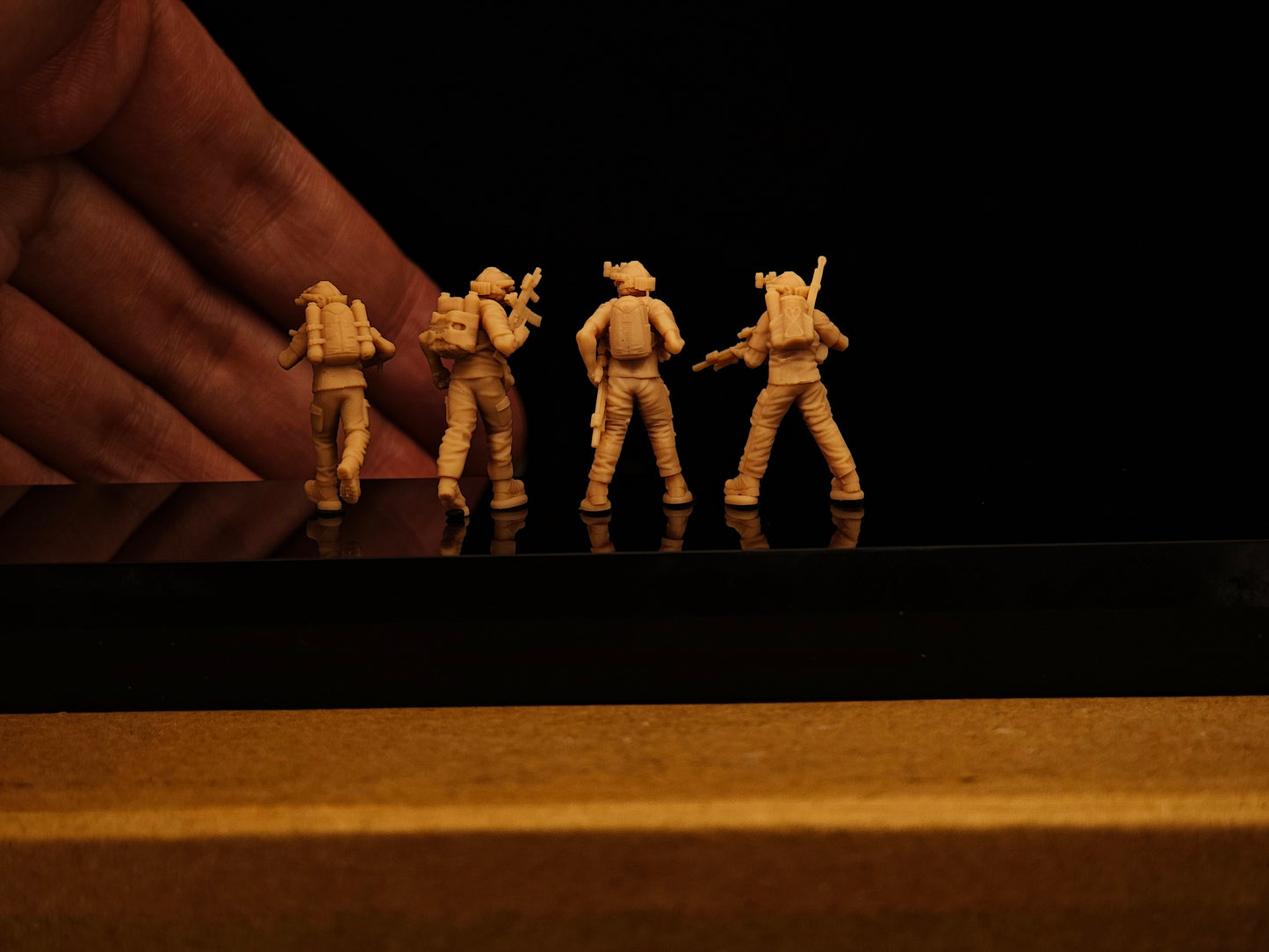 1/87 1/72 1/48 figure CIA UAV Operators 4PCS soldier Team Miniature Model battlefield6