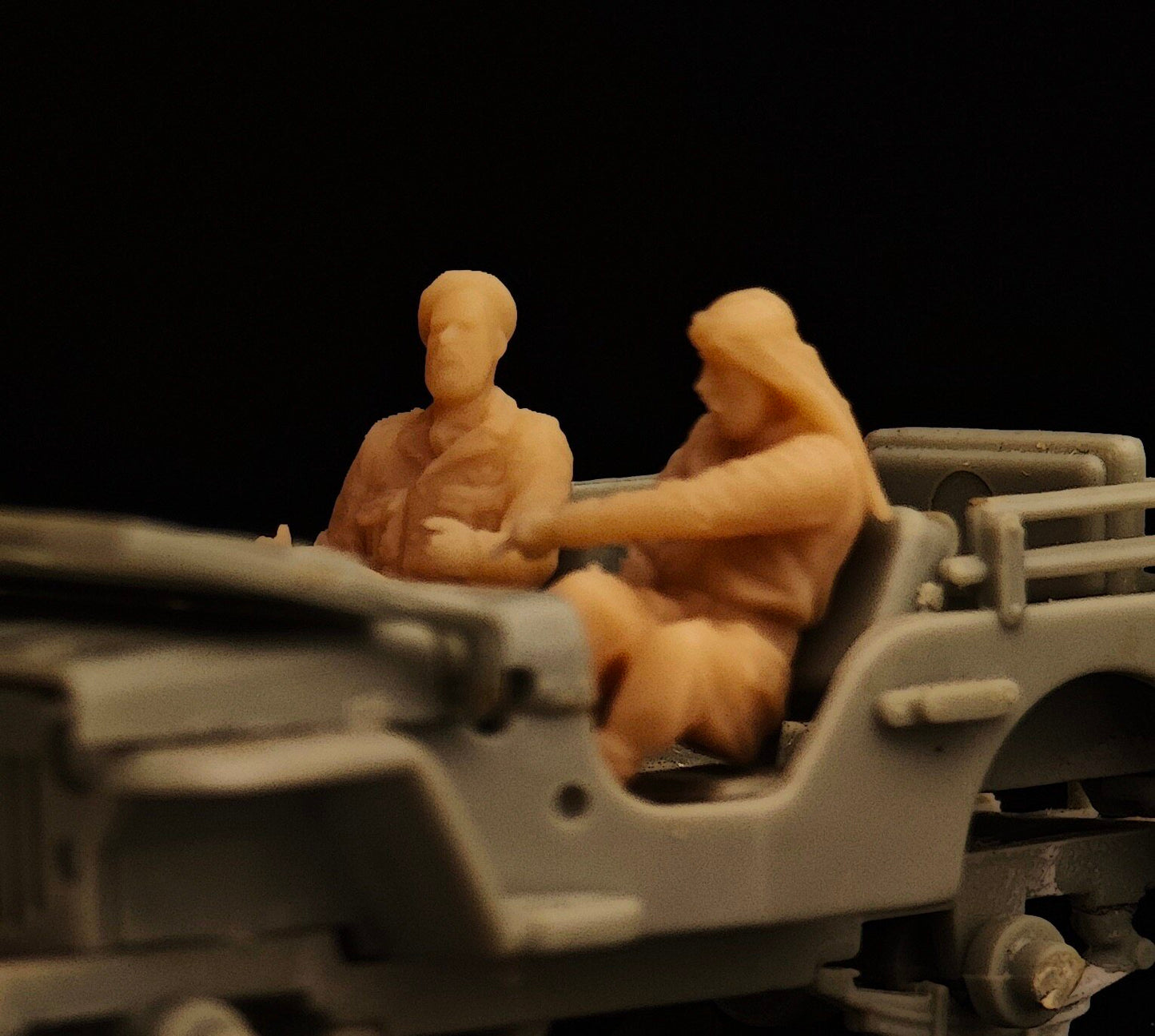1/72 1/48 WWII North Africa UK SAS Raiding Armed Jeep Attacking German AiRFIELD