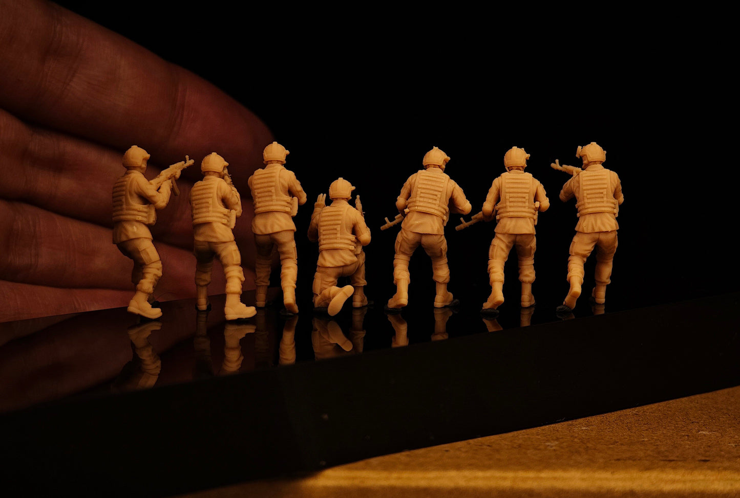 TOY 1/87 1/72 1/48 DPRK-Russian Joint Forces Modern Military Figure Set Ukraine War