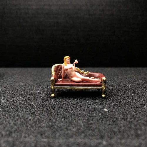 1/64 people sexy young girl 3D Print people TOY fit 1:64 car mini sand