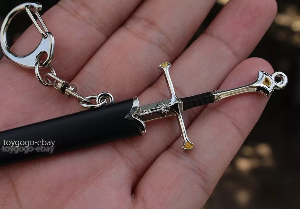 GIFT toy mini Sword Narsil Middle ages Lord Rings Keychain 12cm