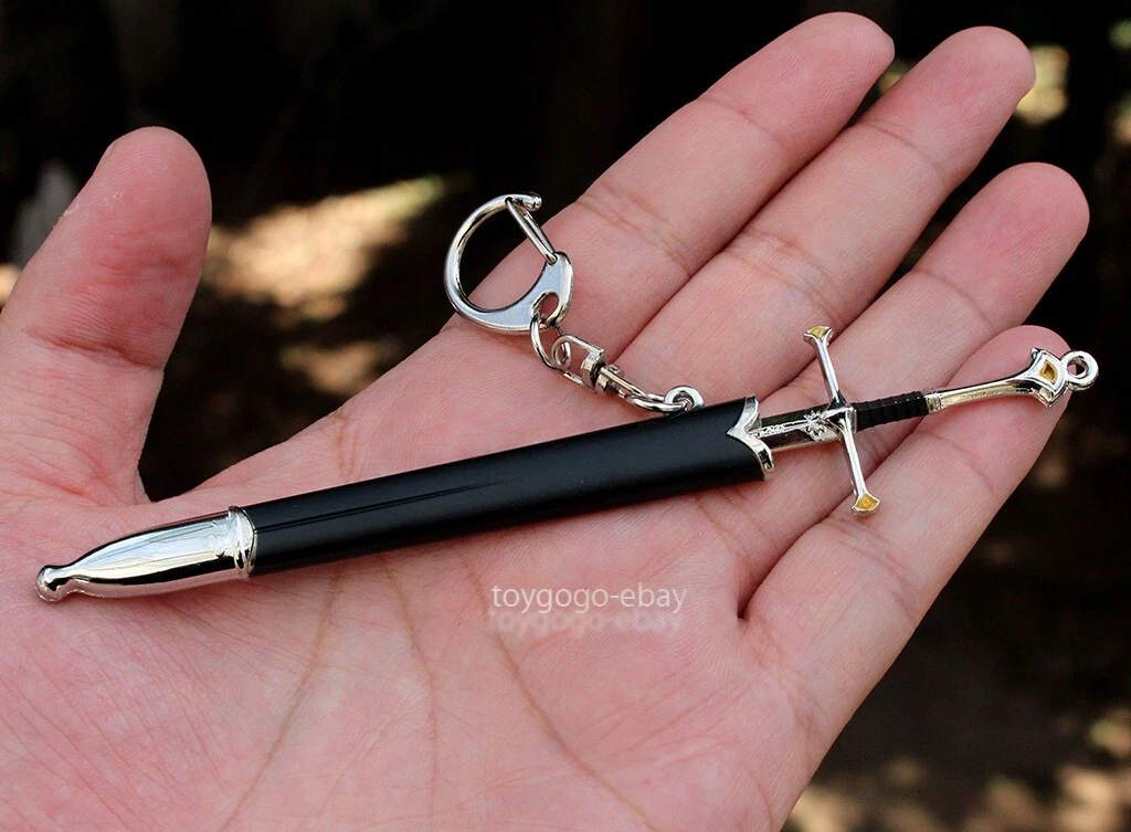 GIFT toy mini Sword Narsil Middle ages Lord Rings Keychain 12cm