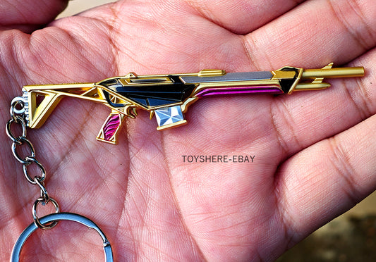 Mini gun VALORANT Reaver Impression Ghost Metal keychain toy 9cm 1/12