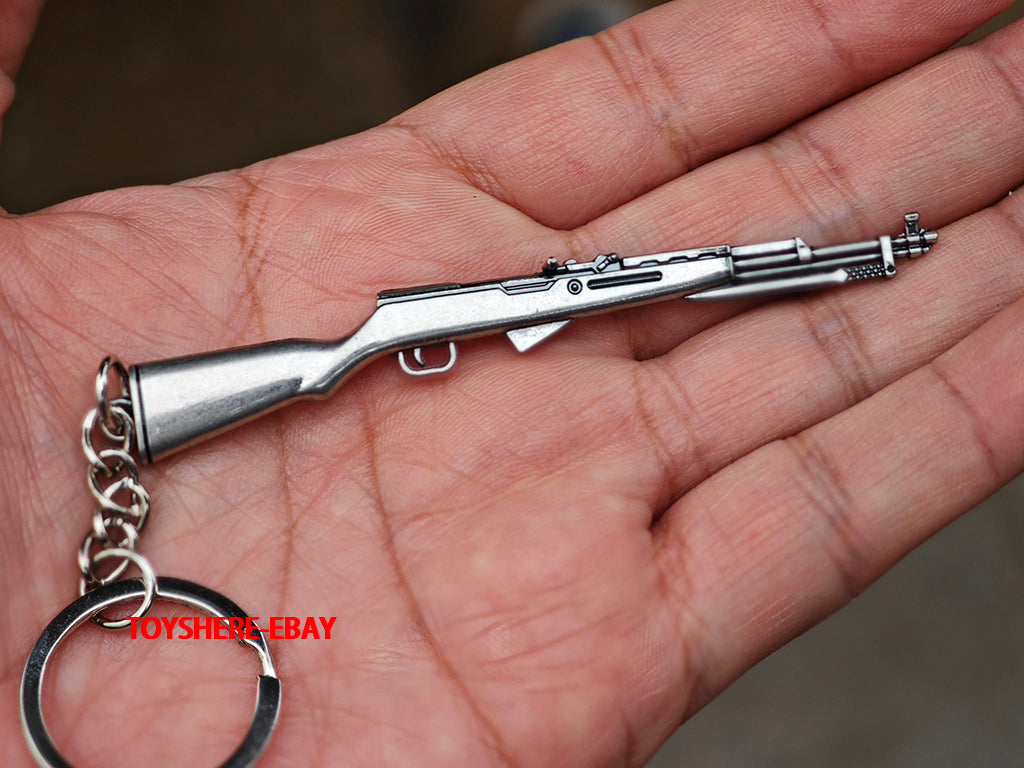 Battlefield6 1/12 mini gun 56K full metal keychain toy gift 9cm