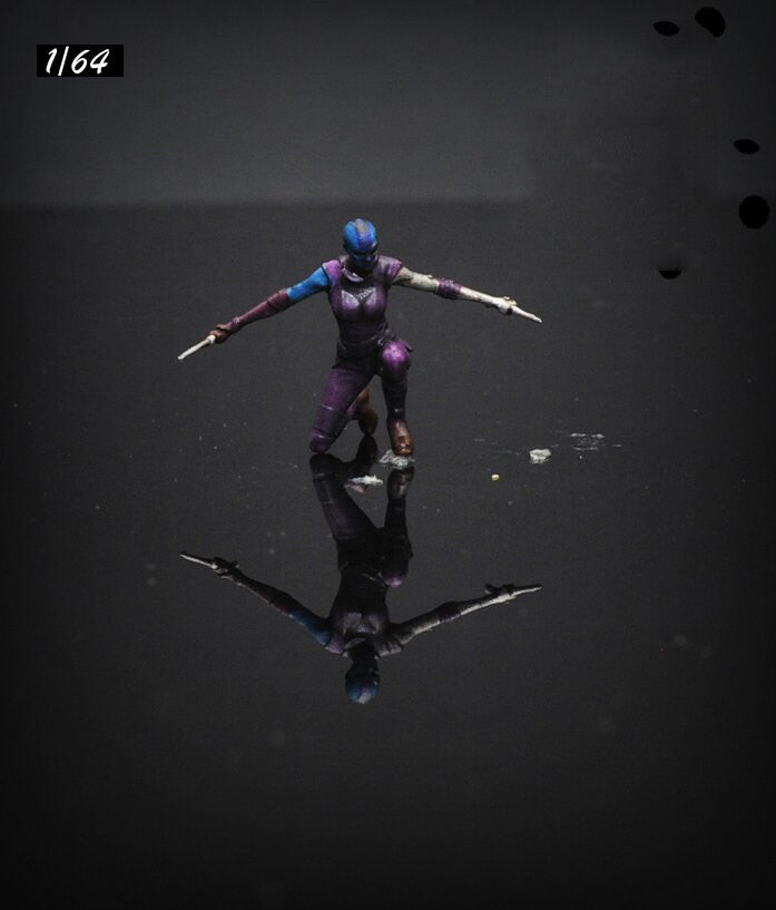 3D PRINT 1/64 figure Nebula fit 1:64 car street stand hand painted