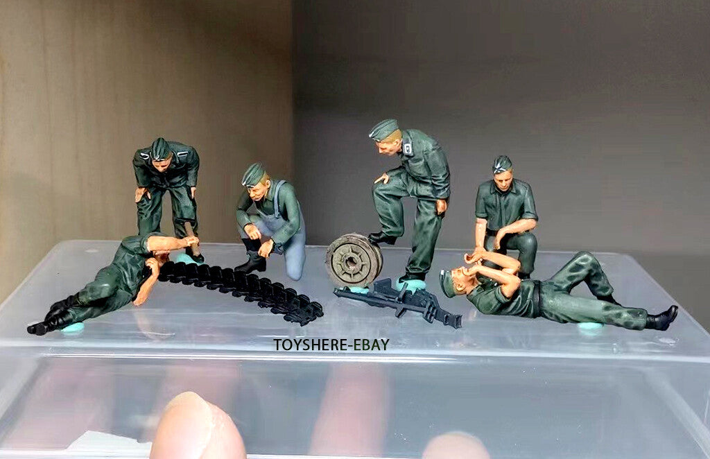 1/72 TANK 1:72 WW2 German soldiers tank maintenance toy TotalWar diorama