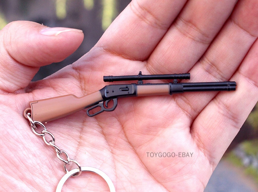 mini gun win94 full metal keychain toy gift 9cm 1:10