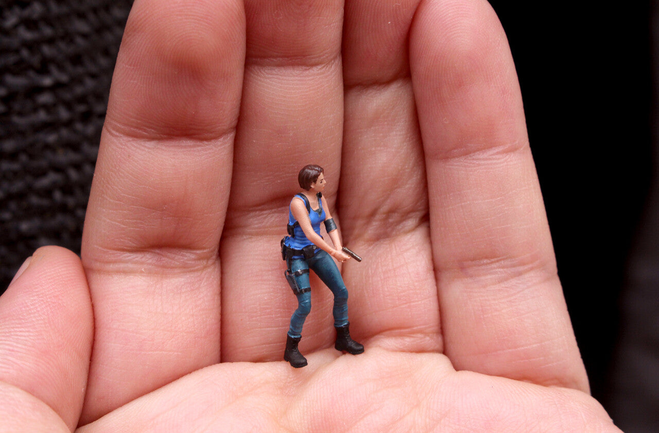 BIOHAZARD TOY 1/64 painted model Jill leon claire Tyrant licker Zombie mini diorama
