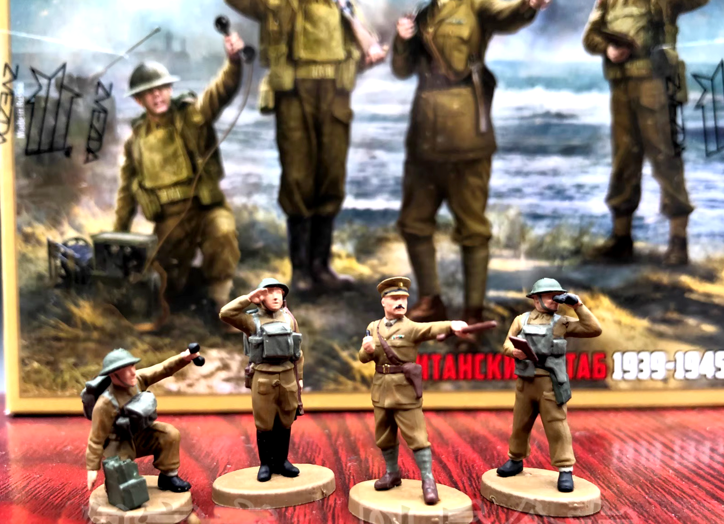 1/72 TANK 1:72 WW2 UK Commander SOLDIER Cavalry battlefield5 ZVEZDA