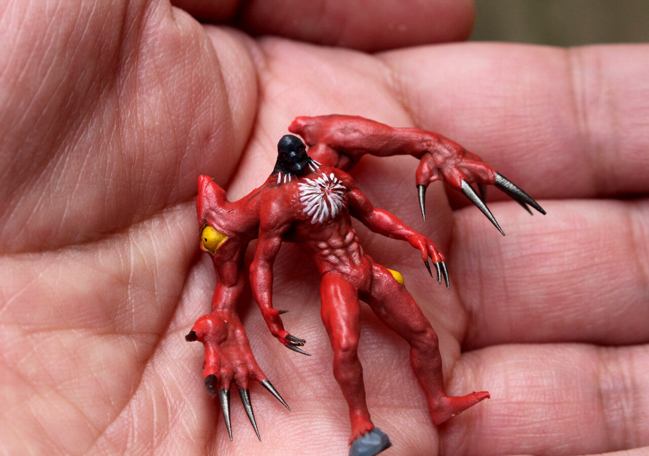 BIOHAZARD TOY 1/64 painted model Jill leon claire Tyrant licker Zombie mini diorama