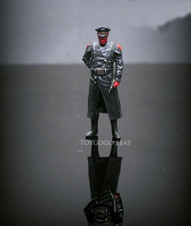 3D PRINT 1/64 WW2 Germany officer Red Skull fit 1:64 car street stand