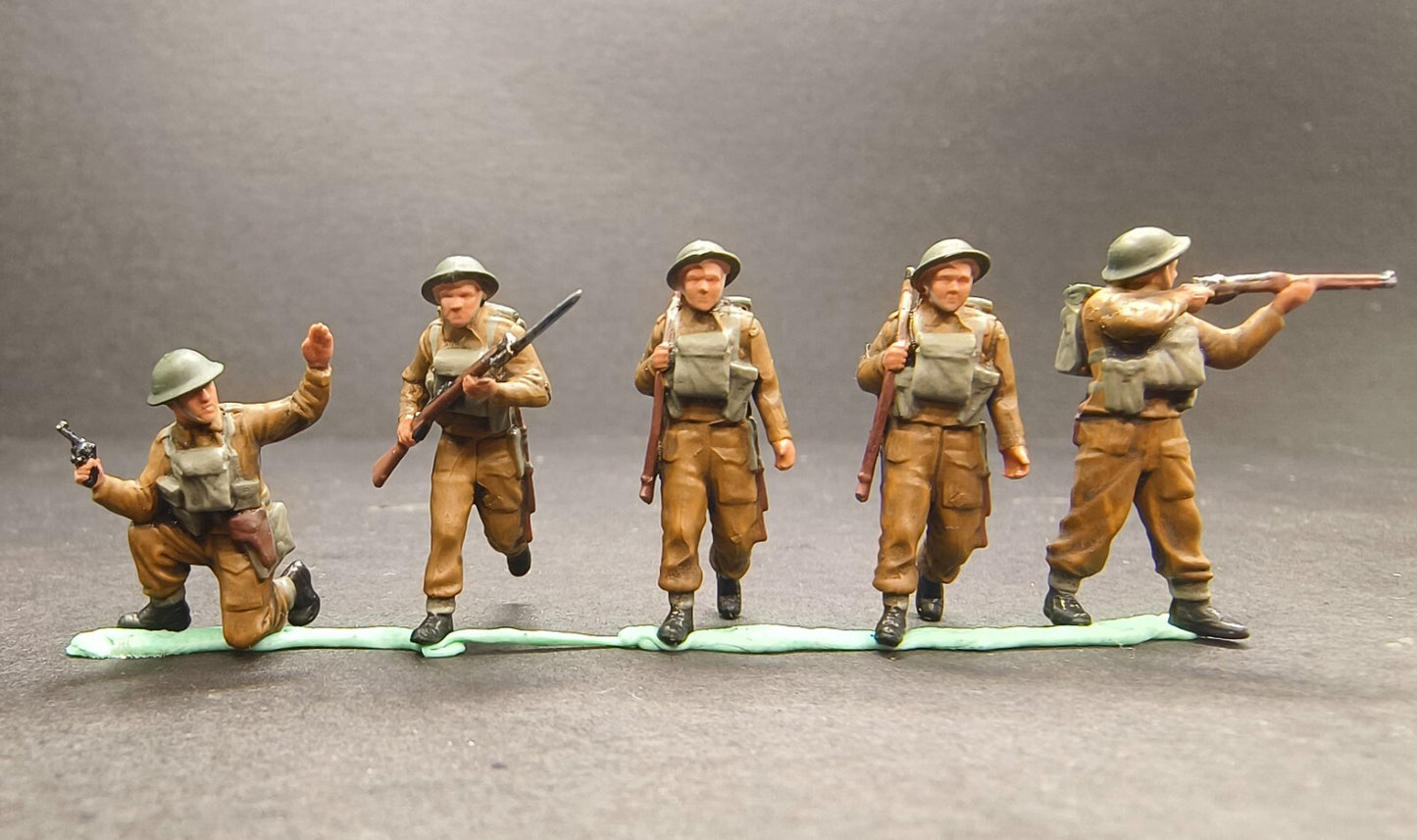 1/72 TANK 1:72 figure WW2 UK scout signal corps rifleman Soldiers diorama