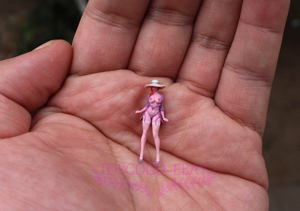 miniature 1/64 figure Enchanting suny Mature girl Fit 1:64 CAR Diorama in st