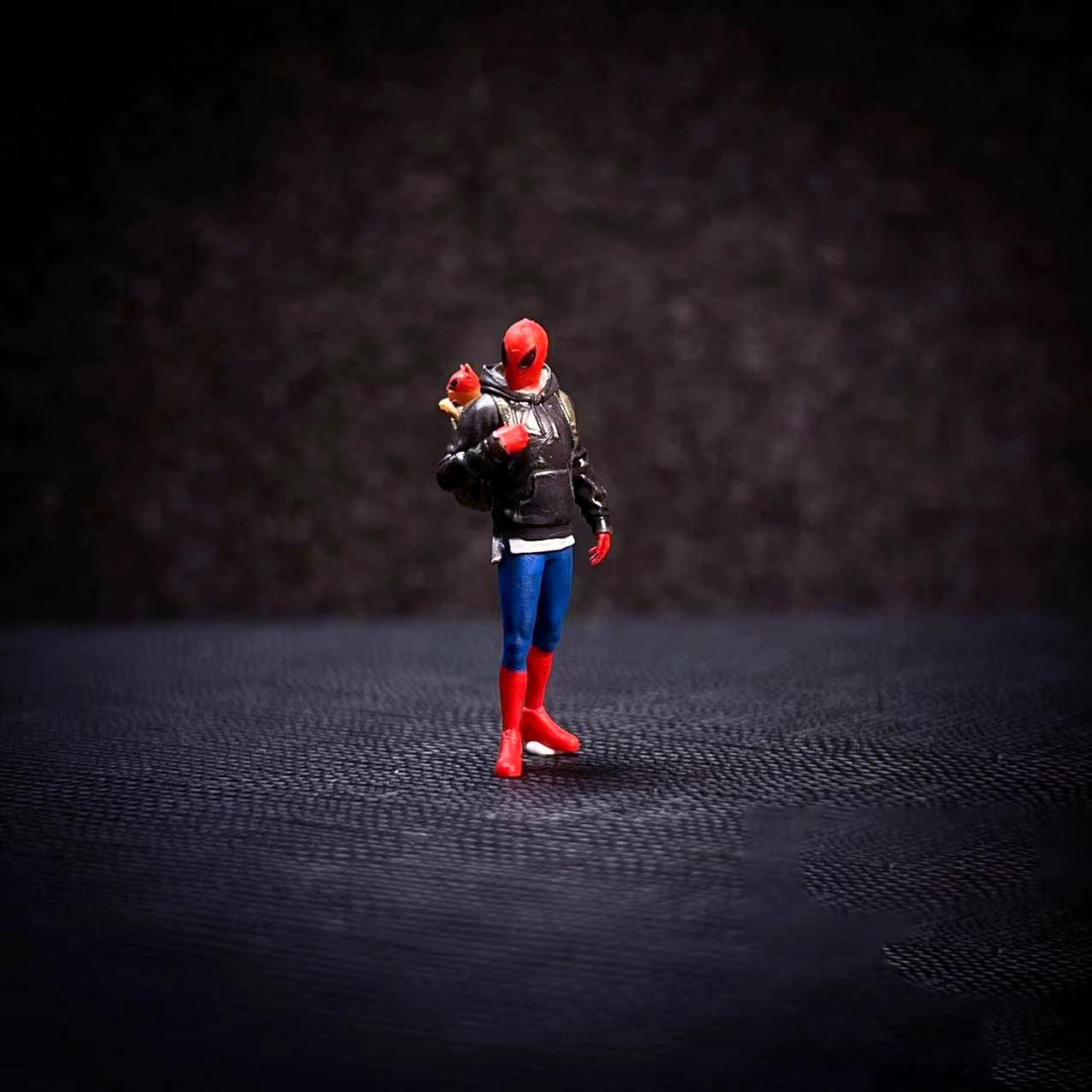 3D PRINT 1/64 cosplay spider hero fit 1:64 car street