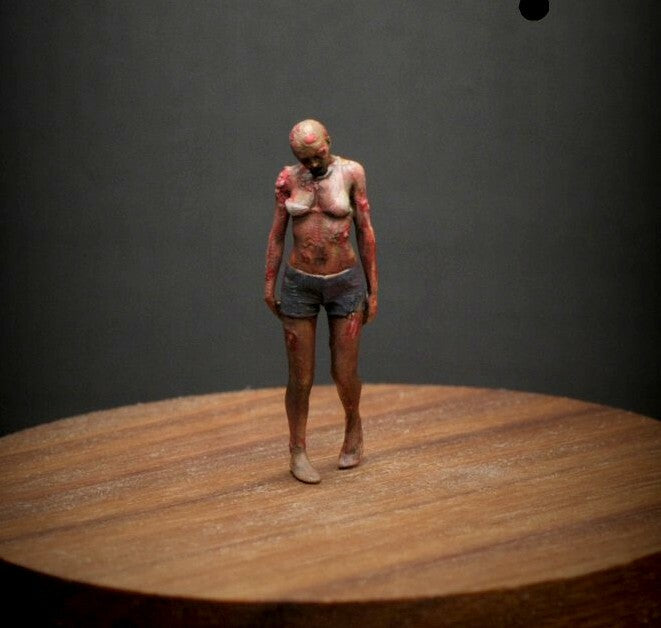 3D Print 1/64 figure ZOMBIES Biohazard fit 1:64 car Mini Sand Hand painted