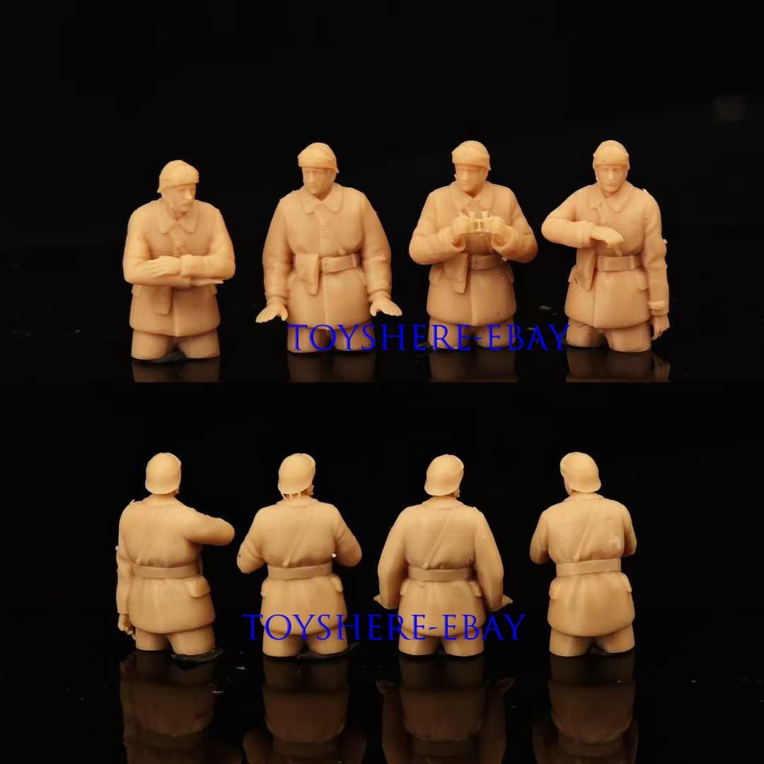 1/72 1/48 4Member French Tank Crew in World War II Force Commanders