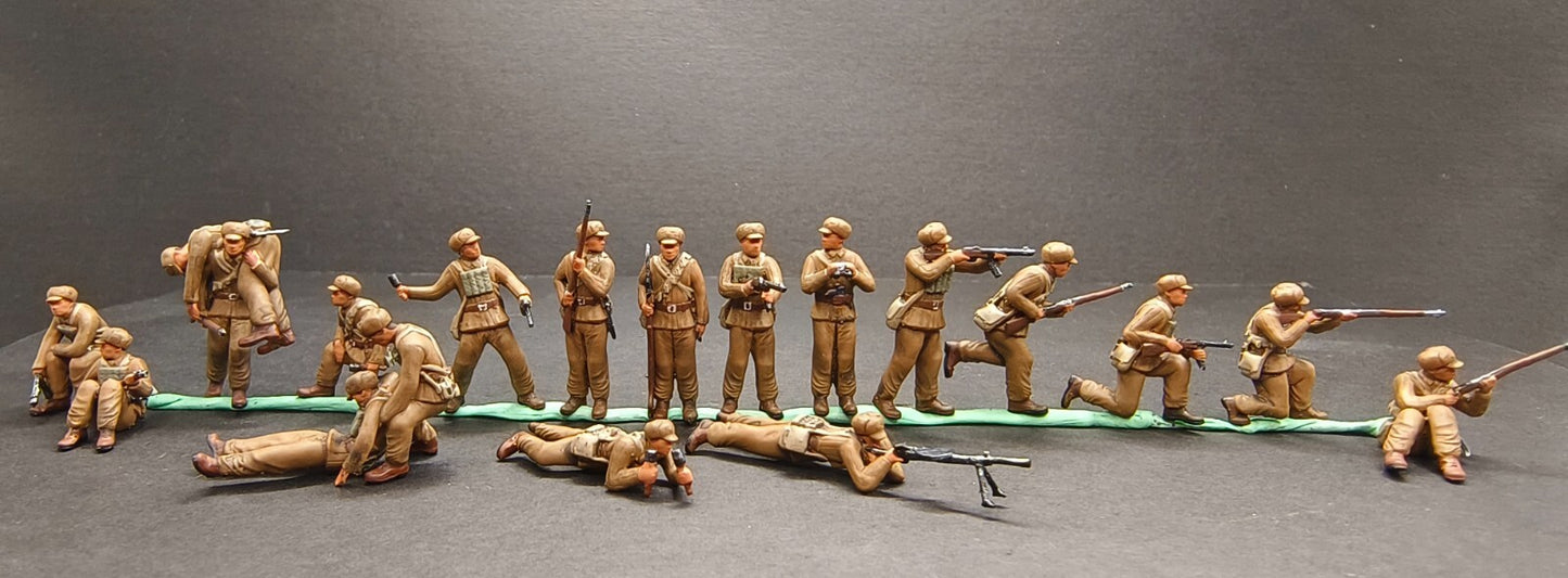 WW2 1/72 tank 1:72 CHINA soldiers in Korean War Diorama totalwar 3D PRINT