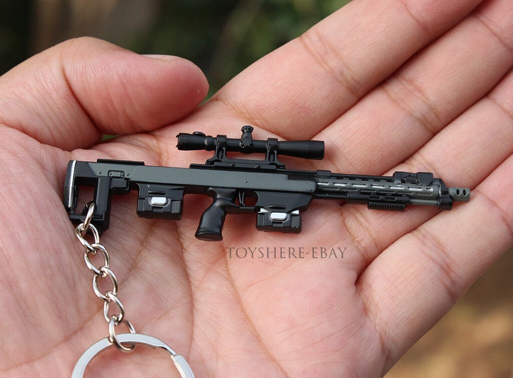 WW2 USA mini gun DSR-1 Sniper Rifle full metal keychain toy gift 10cm