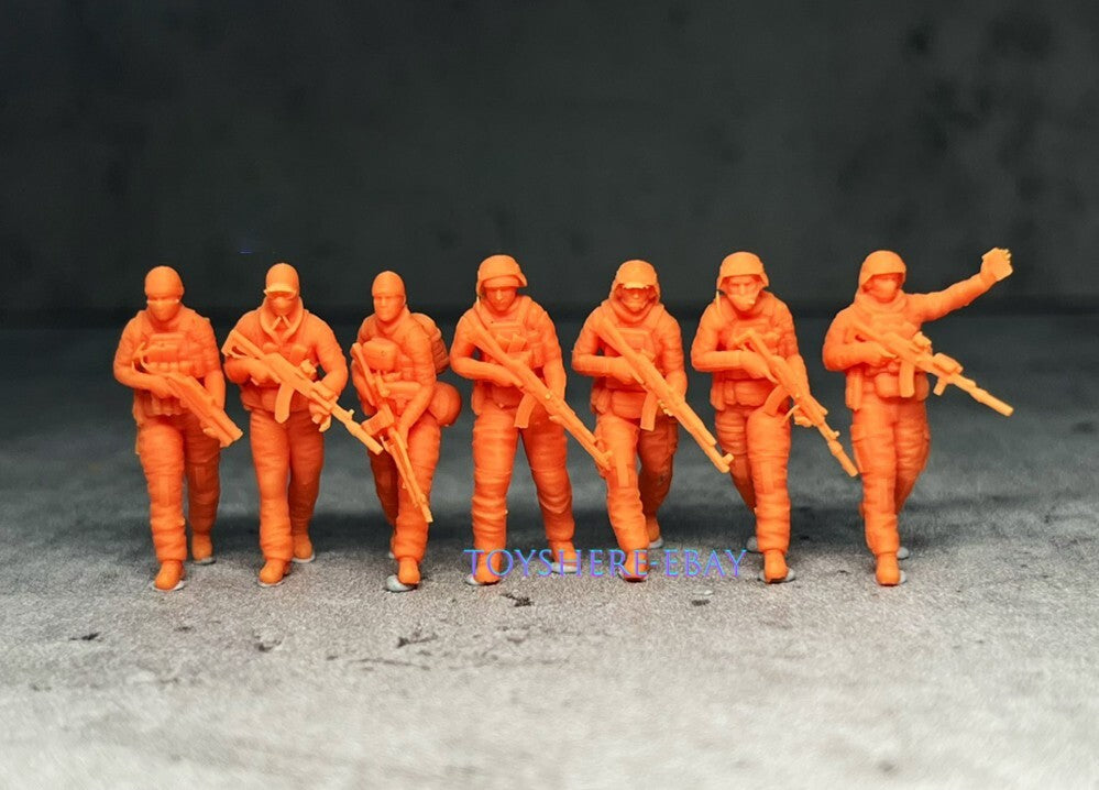 1/48 /72 WW2 Battlefield5 Russian infantry 7pcs Resin Militarily Model Soldier
