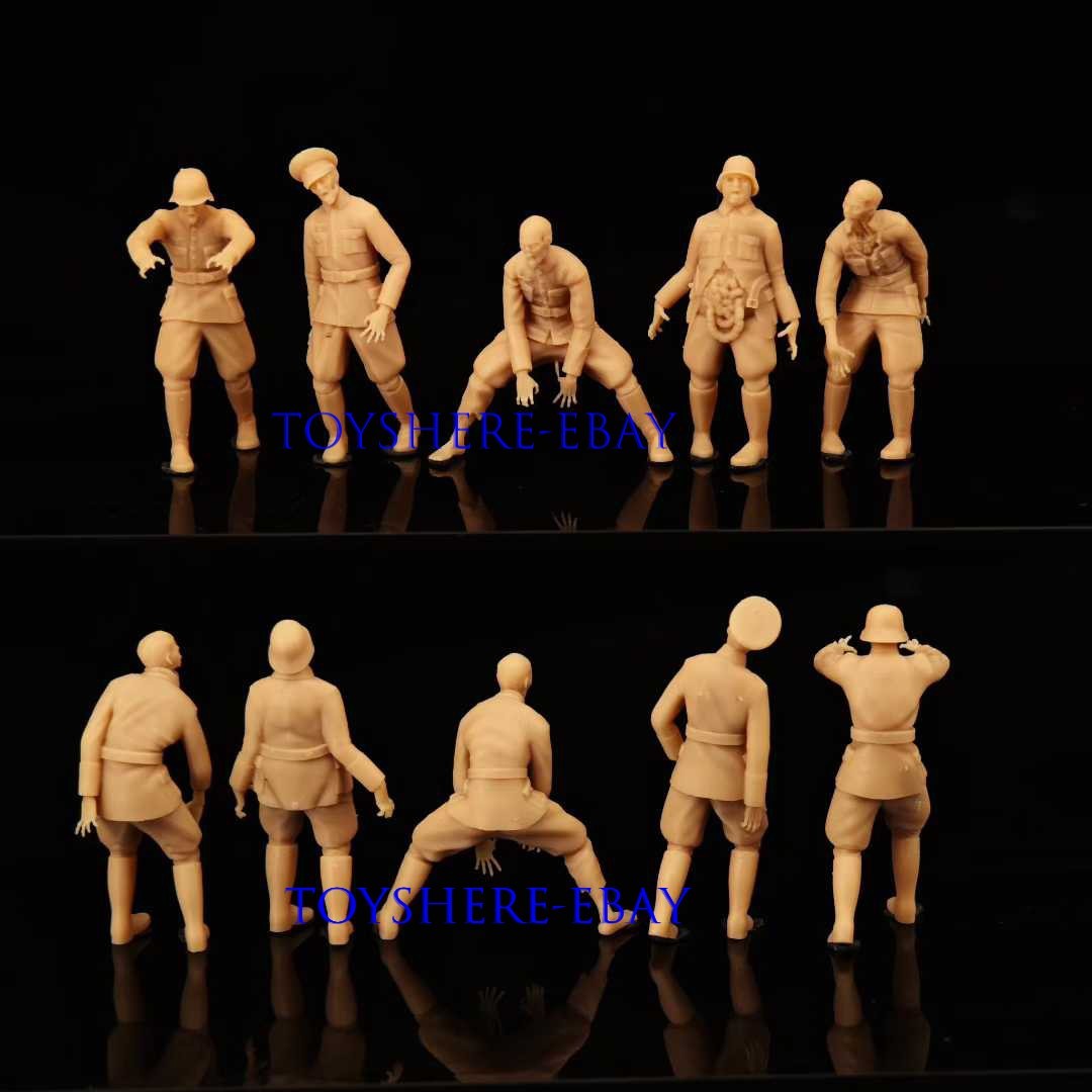 1/72 1/48 5pcs Germany zombie soldiers World War II Force Commanders