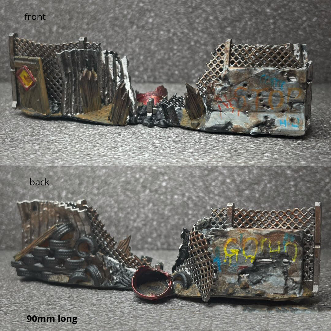 3D Print 1/64 sofa Destroyed Resident Evil Scene fit 1:64 diorama