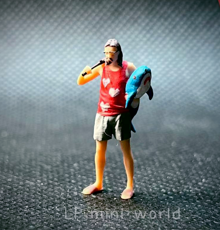 MINiature 1/64 figure cool man Dolphin uncle Gang 1:64 CAR street in stock