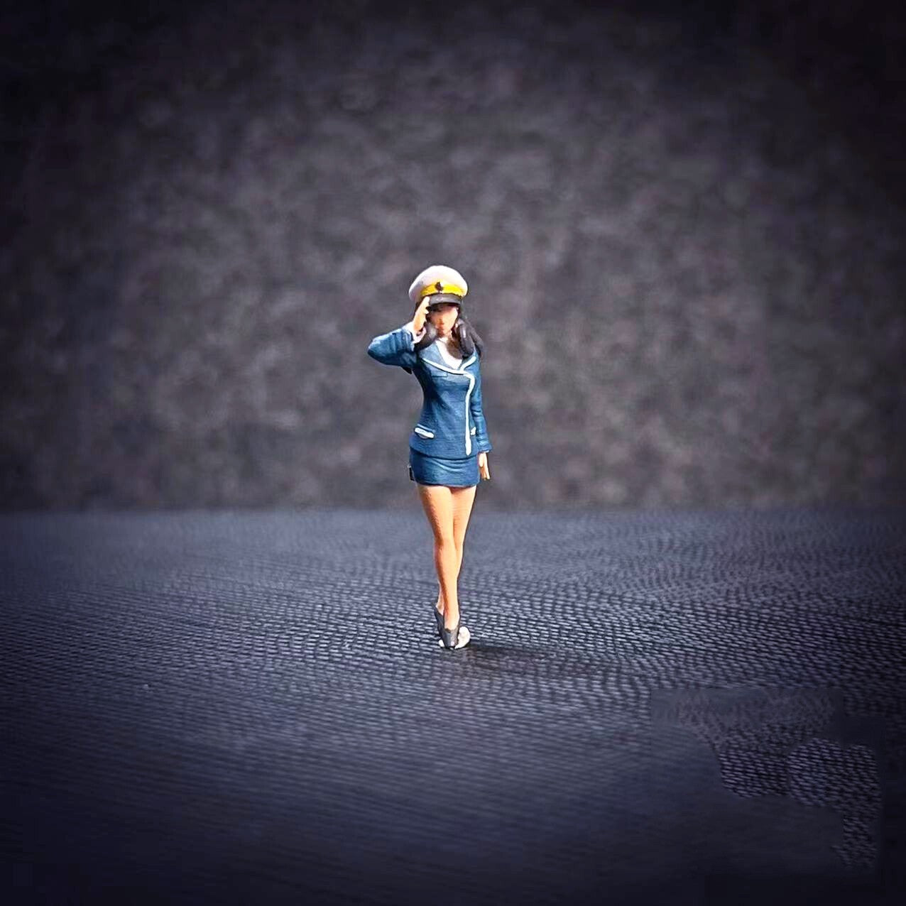 3D PRINT 1/64 lovely girl police soldier doctor fit 1:64 car street
