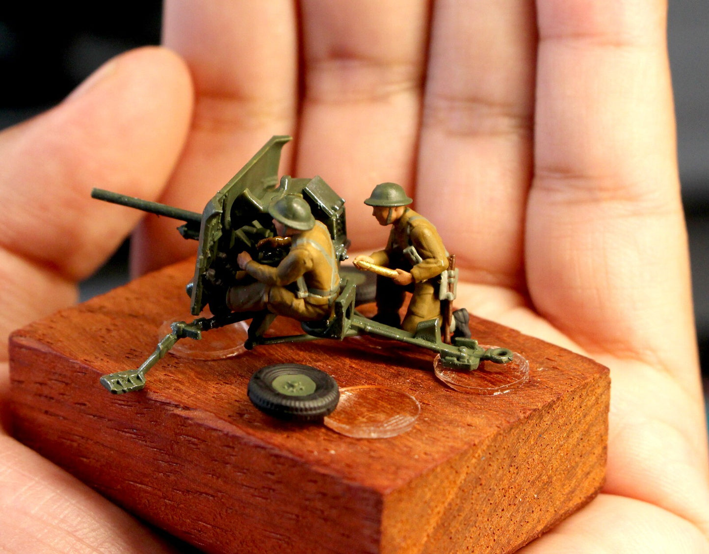 WW2 1/72 TANK 1:72 SOLDIER UK QF 2 gun 2-pdrMark IX ZVEZDA Diorama toy