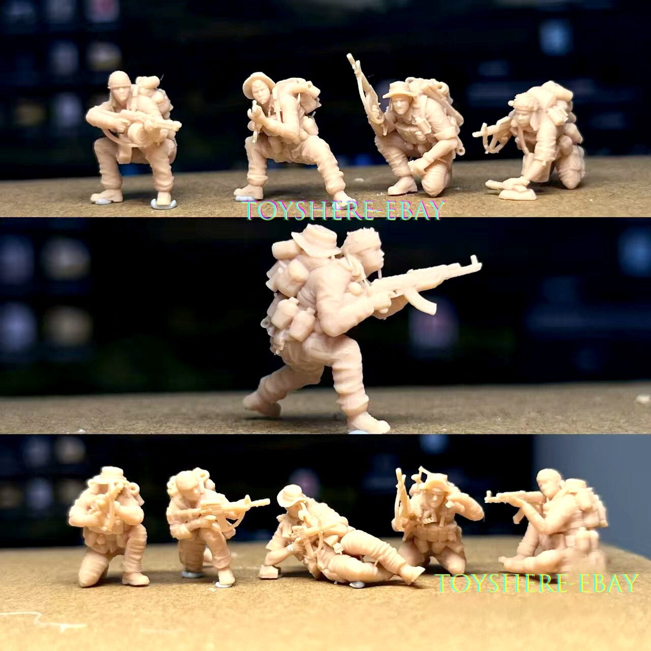 1/72 1/48 scale WW2 War 10pcs Vietnam war Resin Militarily Model battlefild