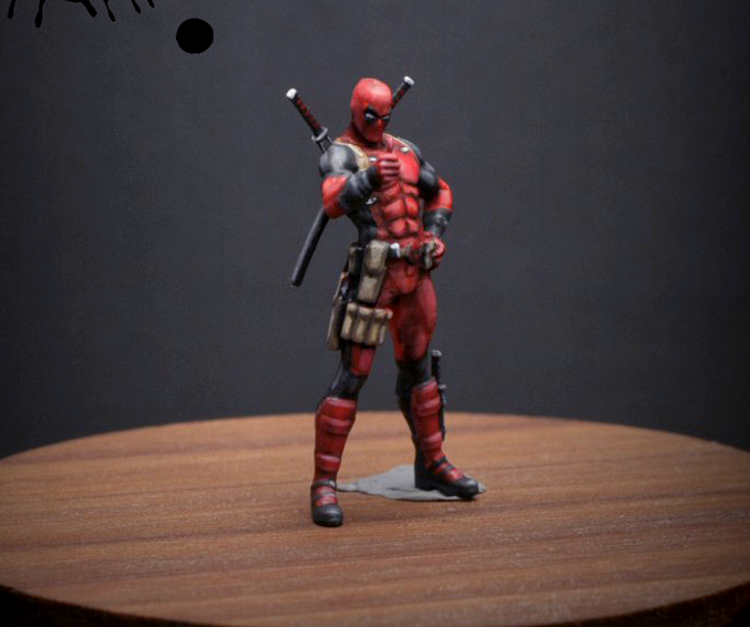 1/43 1/64 figure hero red man pool fit 1:64 street car stand