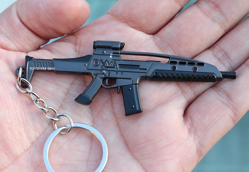 mini gun XM8 UK XM8 Light Assault Rifle metal keychain toy gift 12cm 1:12