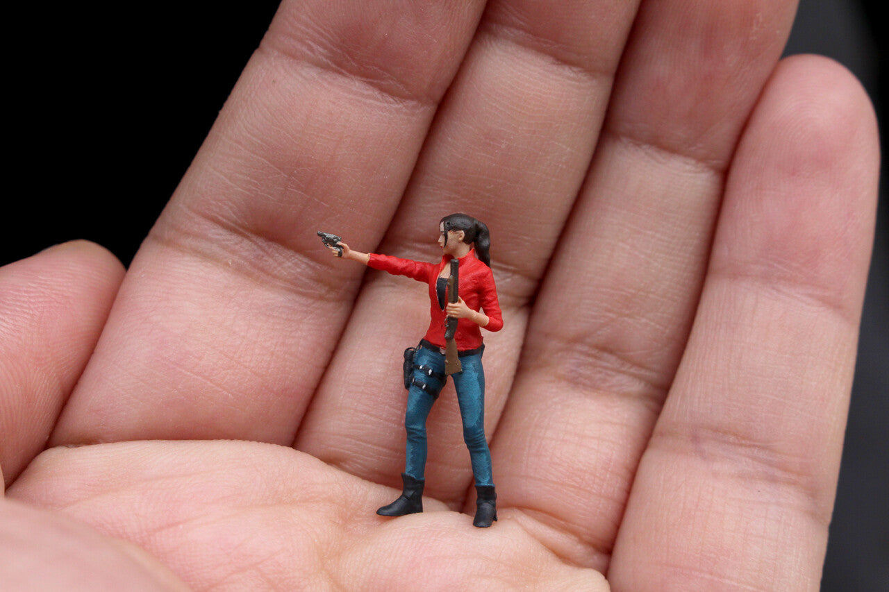 BIOHAZARD TOY 1/64 painted model Jill leon claire Tyrant licker Zombie mini diorama
