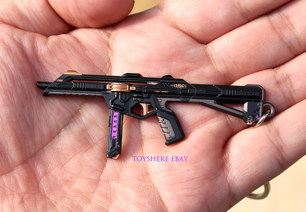 Mini gun VALORANT Prelude to Chaos Metal keychain toy 9cm 1/5
