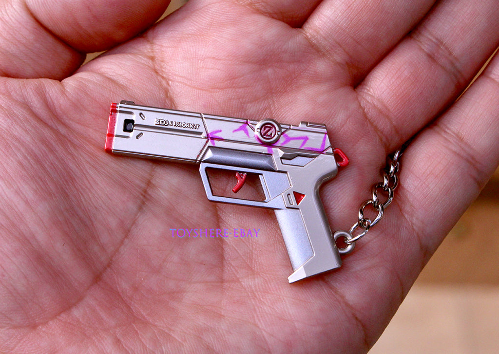 Mini gun VALORANT Vibrant Sonospectrum Classic Metal keychain toy 9cm 1/5