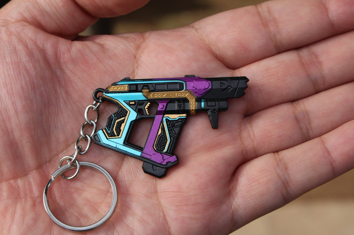 Mini gun VALORANT Frenzy Slay - Electric Illusion Metal keychain toy 5cm 1/5