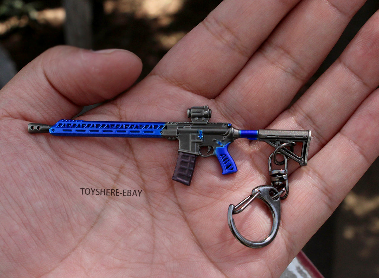 1/12 mini gun M4A3 full metal weapon key chain toy gift 9cm