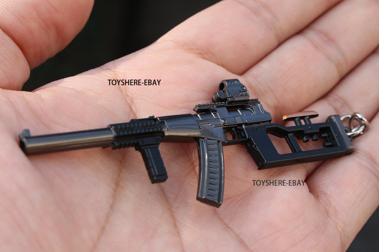 1/12 Mini GAME gun RUSSIA VSS Vintorez Rifle full metal keychain toy gift 9cm