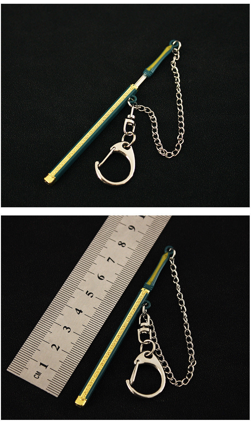 1/12 TOY mini swords ONE PIECE Katana Zoro key chain 9cm