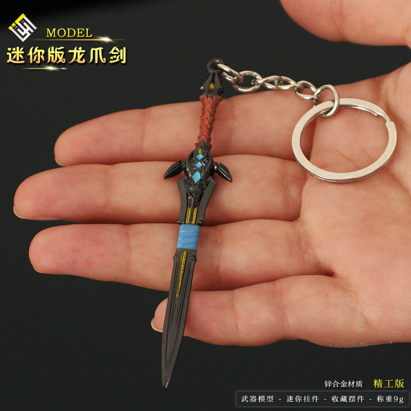 1/12 TOY mini swords ONE PIECE Katana Zoro key chain 9cm