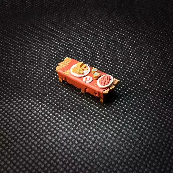 3D Print 1/64 figures Banquet feast fit 1:64 car STREET Stand