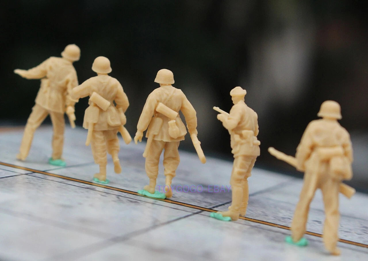 miniture 1/72 1/48 scale WW2 german 5pcs soldiers Militarily battlefild War