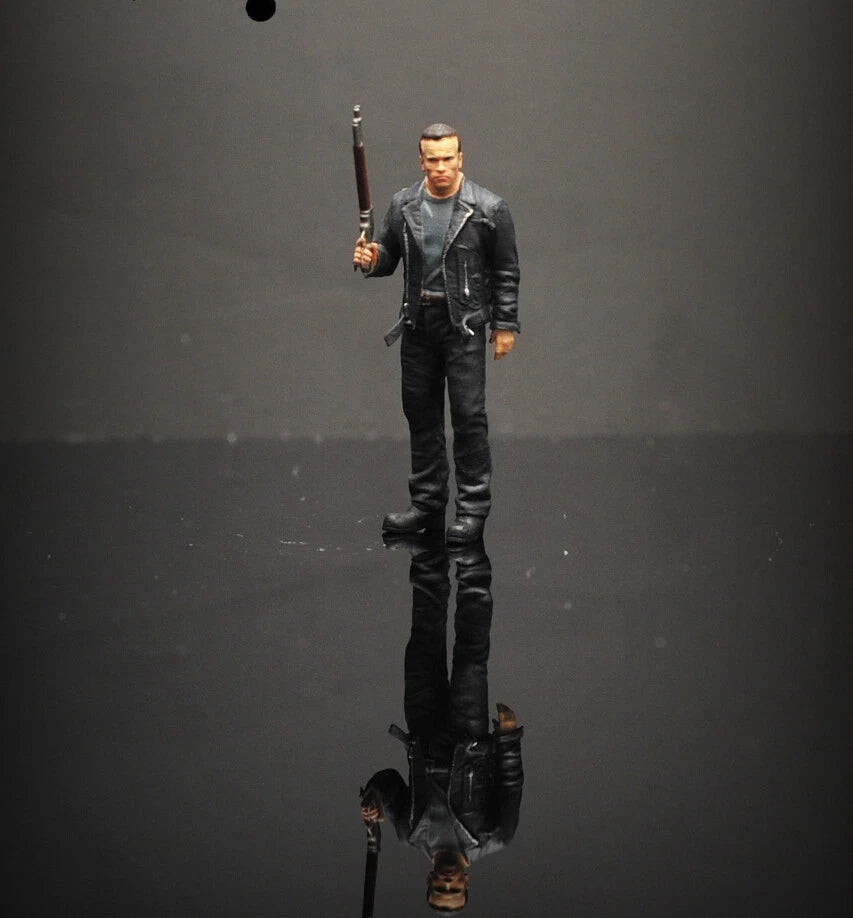 1/87 TOY T800 robot terminator diorama Miniatures world Figures Model For Car