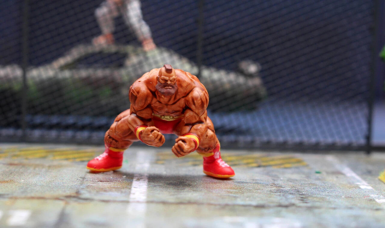 miniature TOY 1/64 figure Chun Li Ken fighter fit 1:64 car VS GAME diorama