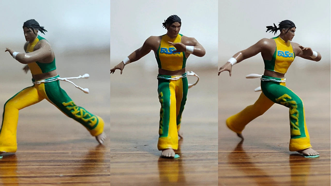 3D Print 1/64 figures TEKKEN fighter cool man boxer fit 1:64 fit car diorama