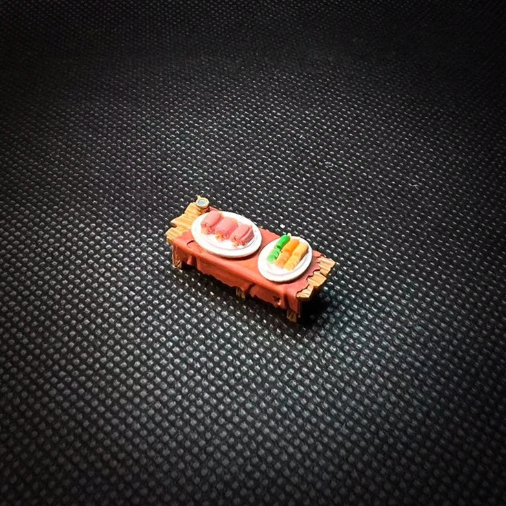 3D Print 1/64 figures Banquet feast fit 1:64 car STREET Stand