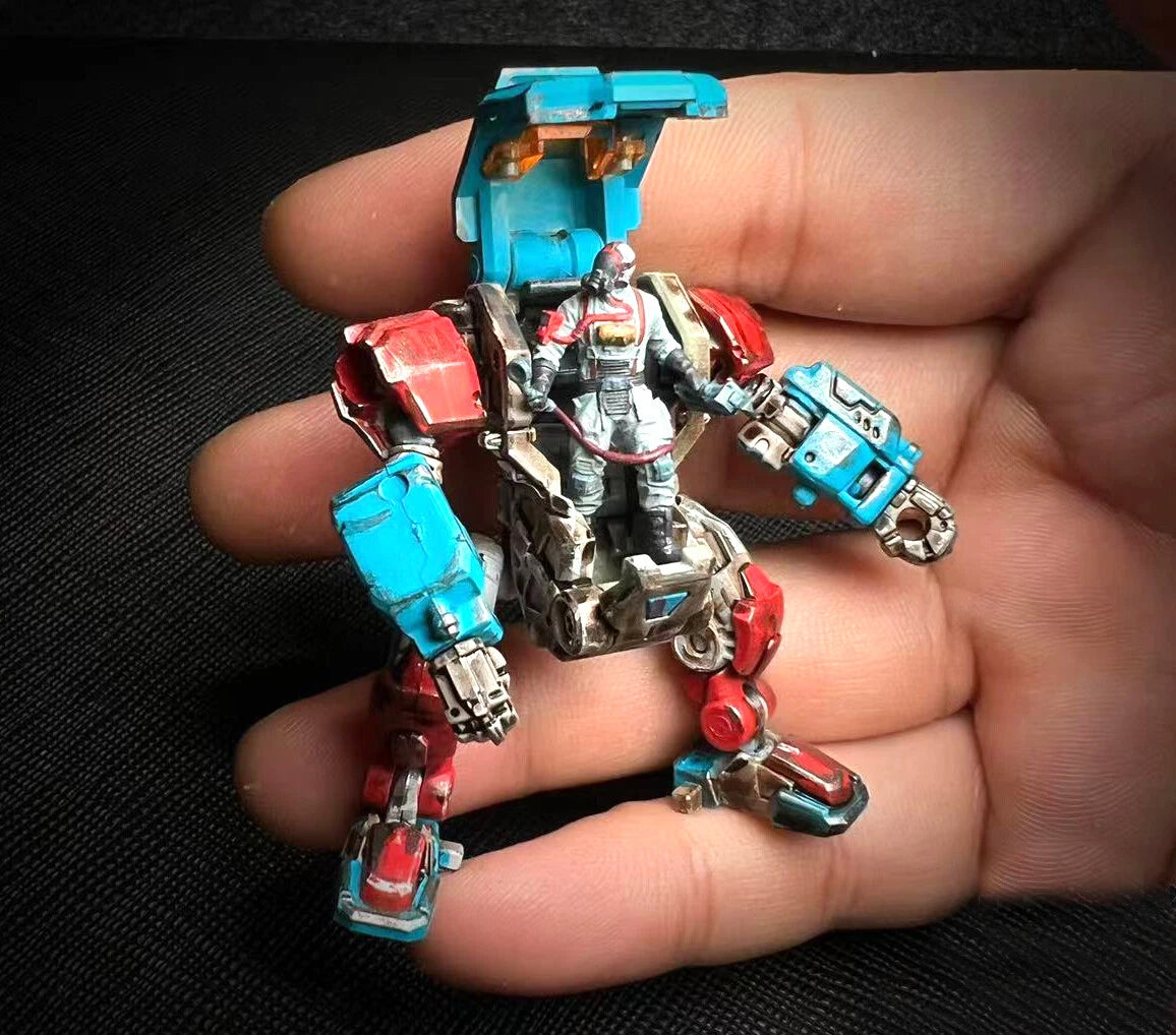 1/64 mecha soldier Science fiction punk motorcycle 3D Print fit 1:64 car street