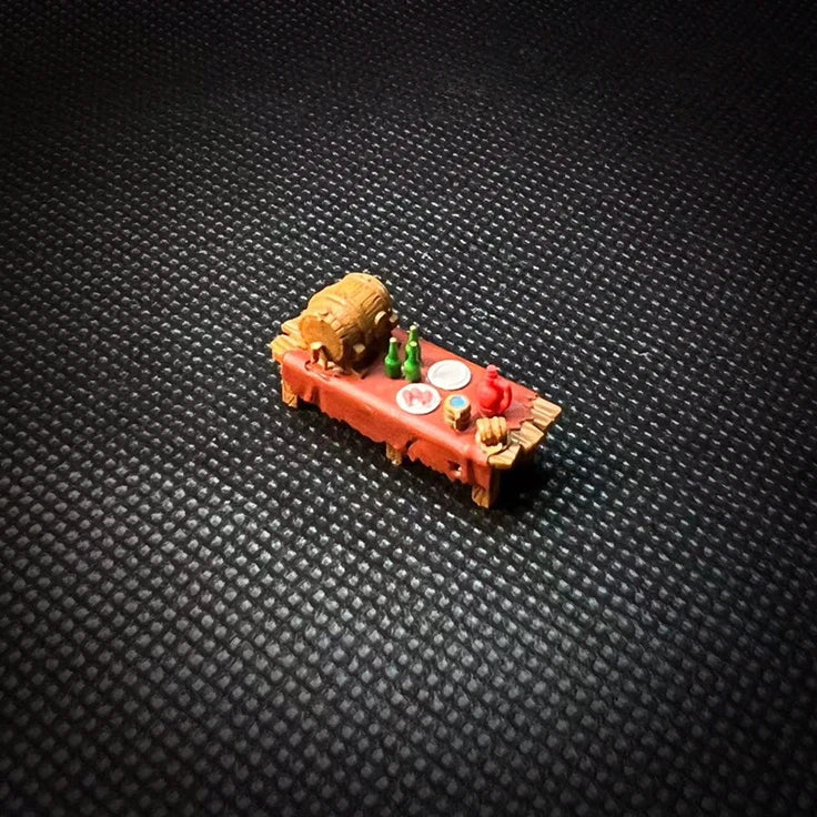 3D Print 1/64 figures Banquet feast fit 1:64 car STREET Stand