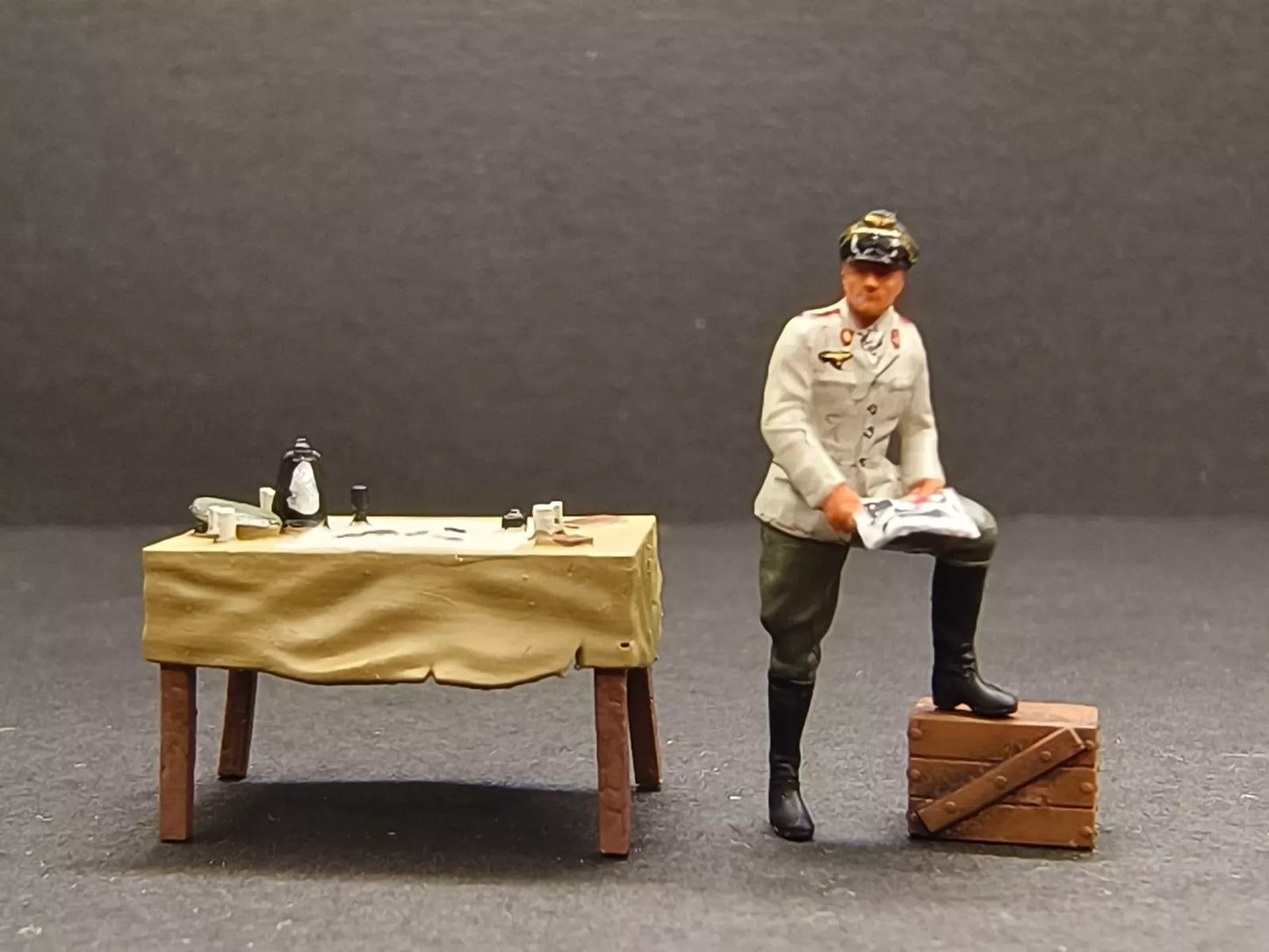 WW2 1/72 tank 1:72 Germany Commander Rommel of the North African Battlefield Diorama