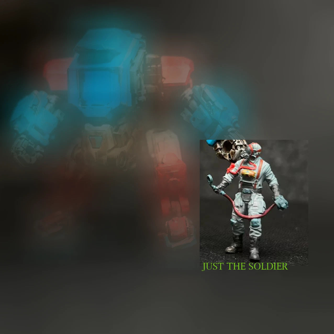 1/64 mecha soldier Science fiction punk motorcycle 3D Print fit 1:64 car street