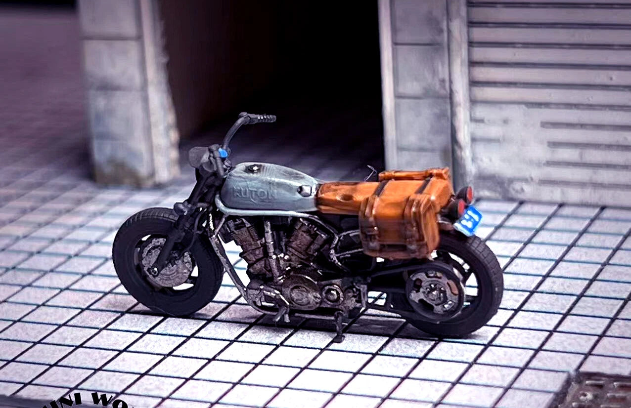 1/64 The USA Throwback Motorcycle 3D Print people TOY fit 1:64 car mini sand